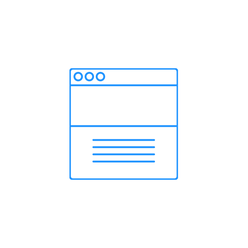 Home page development